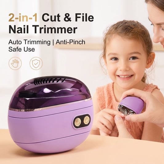🔥LIMITED TIME 54% OFF🔥TrimPro™ 2-in-1 Smart Electric Nail Trimmer & Polisher for All Ages 👨‍👩‍👧‍👦 💅