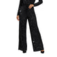 💖LAST WEEK SALE 50% OFF🥰Women's Sequin Sparkle Wide Leg Pants with Elastic Waistband
