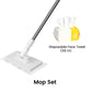 🔥 48% OFF!! ✨🧹🏆#1 Best Seller ⏰💕🌟Flat Mop with Stainless Steel Handle, come with Reusable Washable Mop Cloths