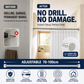 🧥60% OFF NOW! Adjustable No‑Drill Tension Rod, 70‑100cm Spring Tension Clothes Hanging Rod, No‑Damage Non‑Slip Closet Curtain Rod, Max 15KG Load for Wardrobe, Bathroom