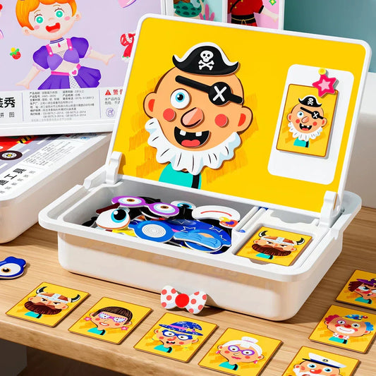 🧩 60% OFF! 🧠 Magnetic Dress-Up Puzzle - Double-Sided Learning Toy for Creative Play & Logic Skills 🎒✨