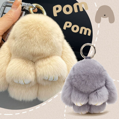 ⏳LAST WEEK SALE: ￡6.99!!🐰Handmade Soft Bunny PomPom Charms 3