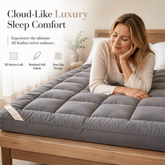 🏆 LIMITED-TIME 57% OFF! ✨Soft Quilted Mattress Topper🛏️A Cloud-Like Layer of Comfort