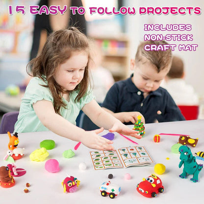 🎨 BUY 2 GET 1 FREE! 🎁 36-Color Ultra Light Clay – Safe, non-toxic & soft – Perfect for kids' creativity & craft projects 🌈