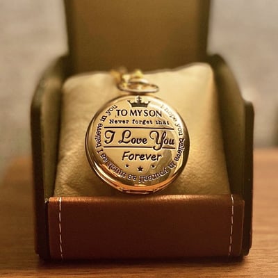 🎉Hot Sale🎉- To My Son Quartz Pocket Chain Watch