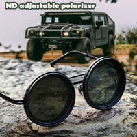 🔥2025 Hot Sale 49% OFF🔥Adjustable Tint Polarized Round Sunglasses