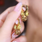 🥳2026 HOT SALE🥳💞50K+ SOLD!💥50% OFF! 🔥Vintage Gold-Plated Hoop Earrings with Purple Crystal Sphere
