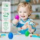 🔥 12 Pieces For Just ￡13.99 ! ! ! 🥚Pre-filled Easter Eggs with Stuffed Animal Toys – Soft Plush Inside, Colorful & Perfect for Egg Hunts 🐣