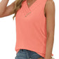 🏆Last Day Special Price ￡11.99!!💐2026 Women’s Button Down V Neck Loose Fit Tank Top