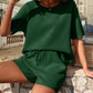 🔥Summer Hot Sale 49% OFF🔥Waffle-Knit Half Sleeve Top and Shorts Set