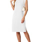 🔥Summer Sale 50% OFF💥Women Round Neck Loose Split Wrinkle-Free Midi Dress with Pockets