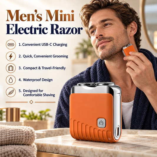 🎄🎁 THE PERFECT CHRISTMAS GIFT！ ONLY £12.9! 🎅🔥Men's Mini Electric Razor🎁Meet your perfect shave! ✨