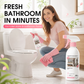 🥳 2026 – Now on sale 🥳💞 Over 50,000 sold! 🛁🧹 56% off! Bathroom cleaning spray – removes limescale, soap scum and water marks without scrubbing. Suitable for glass, tiles and taps – leaves a fresh botanical scent. ✨💪
