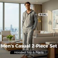 🎁2026 New Arrivals 50% Off💥Men's Hooded Casual Loose Top & Pants 2-Piece Set