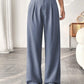 🏆2026 New Style 50% OFF💝Women's High Waisted Straight Leg Work Trousers with Side Pockets -✨Smart & Casual Look for Office and Beyond