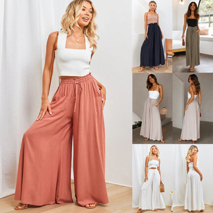 🎁New arrival 50% OFF💥 Solid Color High Waist Pants— Free Shipping For Two Pieces