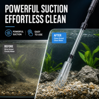 ⏳ LAST DAY 56% OFF! 🐠 Electric Aquarium Gravel Cleaner – 💧 Powerful Siphon & Crystal-Clear Water ✨