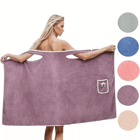 🌷Special Price Only ￡10.99!!🌷 50K+ SOLD! ✨ Plus Size Women's Wearable Shower Skirt