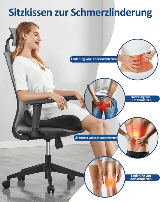 🎁 Hot Sale 49% OFF 🔥Ergonomisches Sitzkissen aus Memory-Schaumstoff