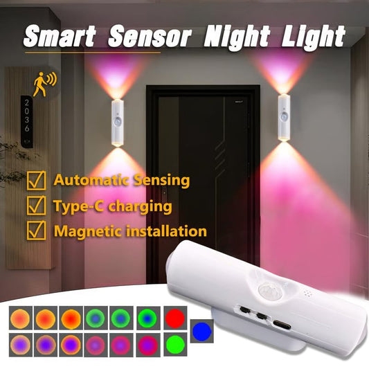 🎁LAST WEEK SPECIAL PRICE ￡7.99!!⏳Rechargeable Smart LED Motion Sensor Ambient Light