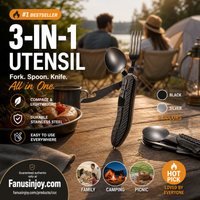 🎉🎉Surprise 56% off！🏕️Must-have for outdoor trips 🍴🥄4-In-1 Outdoor Folding Multifunctional Tableware