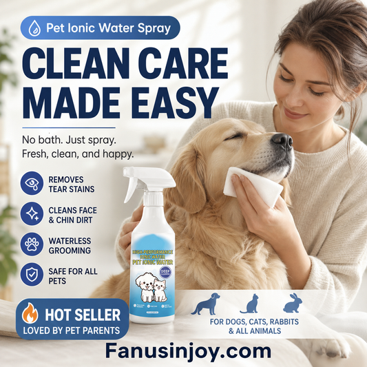 🐾53% OFF NOW ! 🐶Pet Ionic Water Cleaning Spray – tear stain removal, waterless grooming, mild safe formula, multi-pet compatible. Household pet daily care essential!