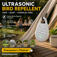 🏆🐦 Last Day Special Price £8.99‼️No more trouble from birds, beasts and locusts！Portable Ultrasonic Bird Repellent Keychain