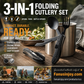 🎉🎉Surprise 56% off！🏕️Must-have for outdoor trips 🍴🥄4-In-1 Outdoor Folding Multifunctional Tableware