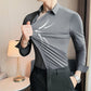 🖤 50% OFF NOW! ❄️ Men's Ice Silk High Elasticity Short Sleeve Shirt – Breathable, Moisture-Wicking & Anti-Bacterial 💪— Free Shipping For Two Pieces