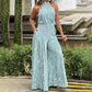 🎁New arrival 40% OFF💥Women's Stylish Slim Fit Wide Leg Printed Jumpsuit