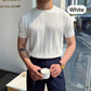 👕 50% OFF NOW! 🧶 Men's Crew Neck Knit Short Sleeve Sweaters with Twist Pattern — Free Shipping For Two Pieces