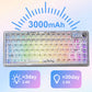 Universal Transparent Mechanical Keyboard with RGB Backlight