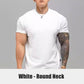 🔥Hot Sale 50% Off🔥High-quality Slim Fit Men's High Elastic Short Sleeves Workout T-Shirt