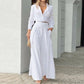 Elegant two-piece set: long-sleeved top with cuffs and high-waisted pants