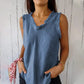 💝Women's Linen And Cotton Sleeveless T-shirt