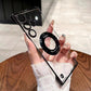 Ultra-Thin Transparent Phone Case with Magnetic Ring for Samsung