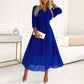 Women's V-neck Lightweight Chiffon Dresses