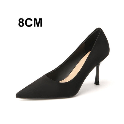 Women's Pointed-Toe Black High Heels