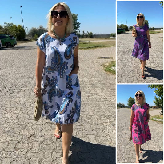 Women's Printed T Shirt Dress