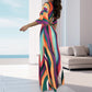 💕Summer Hot Sale💕Sexy Bat Half-sleeve Cutout Maxi Dress