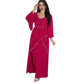 Women’s Elegant Long Sleeve Long Dress with Belt