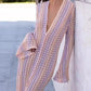 Fashion Deep V-Neck Front Split Dress