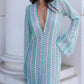 Fashion Deep V-Neck Front Split Dress