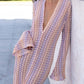 Fashion Deep V-Neck Front Split Dress
