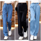 High-Waisted Wide-Leg Pants with Elastic Waistband