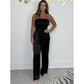 Women's Strapless Wide-Leg Jumpsuit