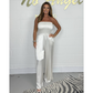 Women's Strapless Wide-Leg Jumpsuit