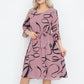 Elegant Loose Midi Dress with Ruffled Sleeves