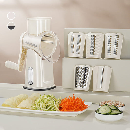 Multifunctional Rotary Vegetable Grater with Handle