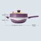 Multifunctional Non-Stick Frying Pan with Lid